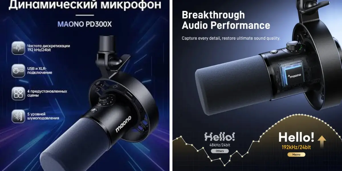 MAONO PD300X RGB USBXLR Dynamic Microphone (3).webp